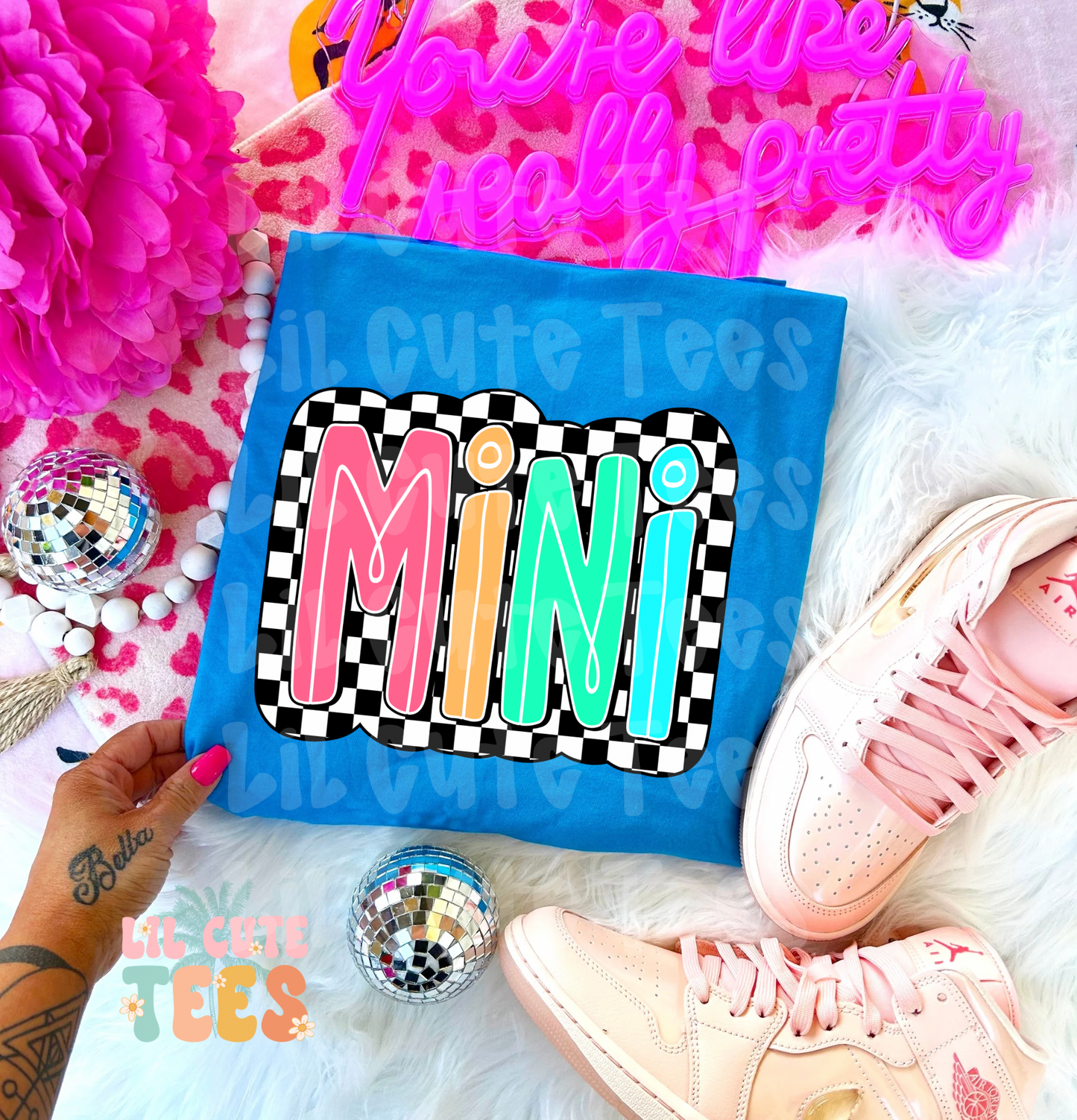 Neon Check Mama / Mini