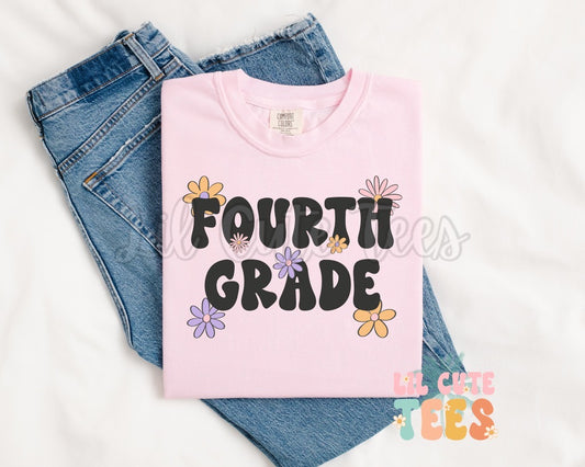 Floral Back To School  (Leave Grade in Notes)