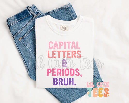 Capital Letters & Periods