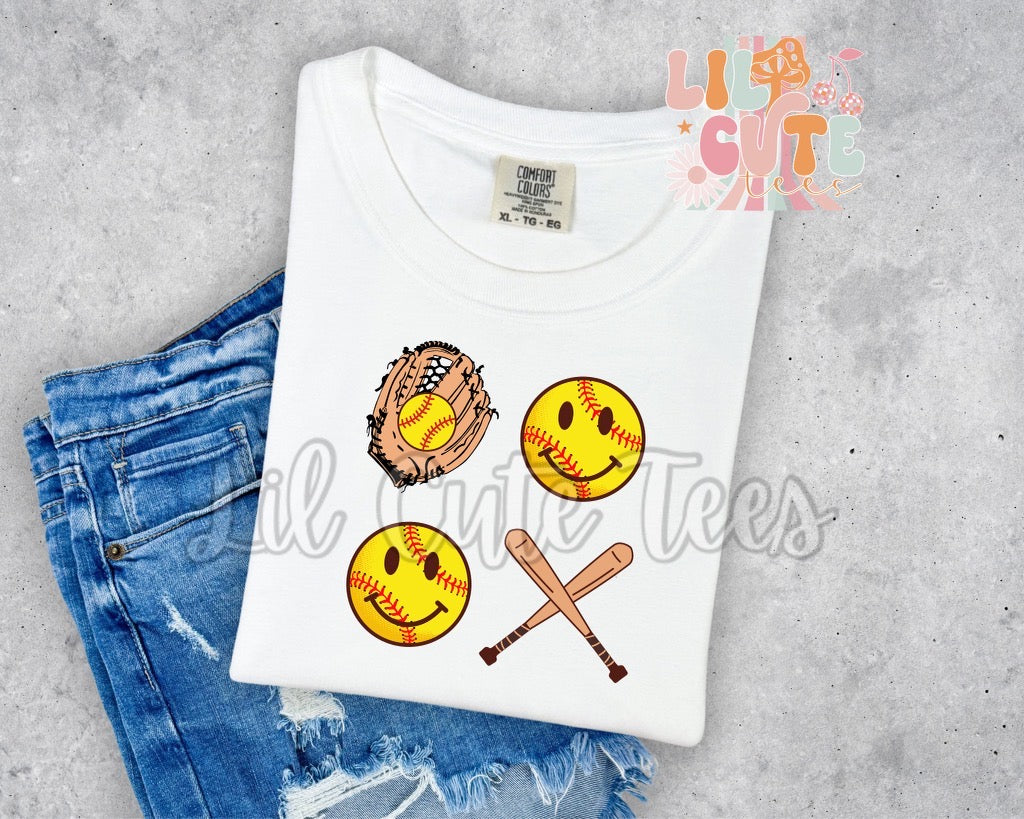 Smiley Baseball/ Softball