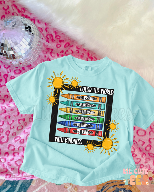 Sunny affirmation crayons