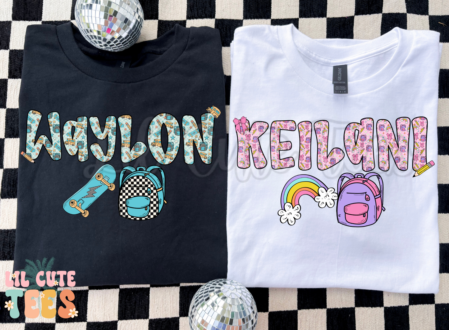 Custom name tees