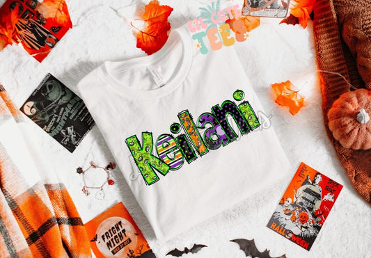Custom Name Spooky Tee (Leave name in notes)