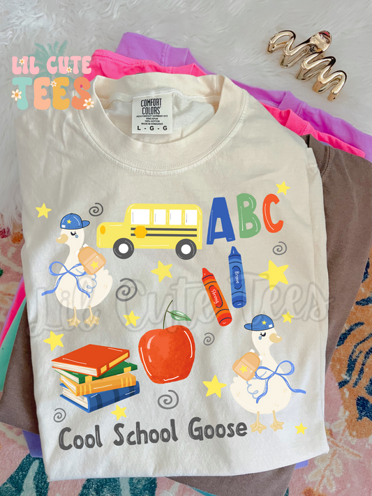 Boy school goose